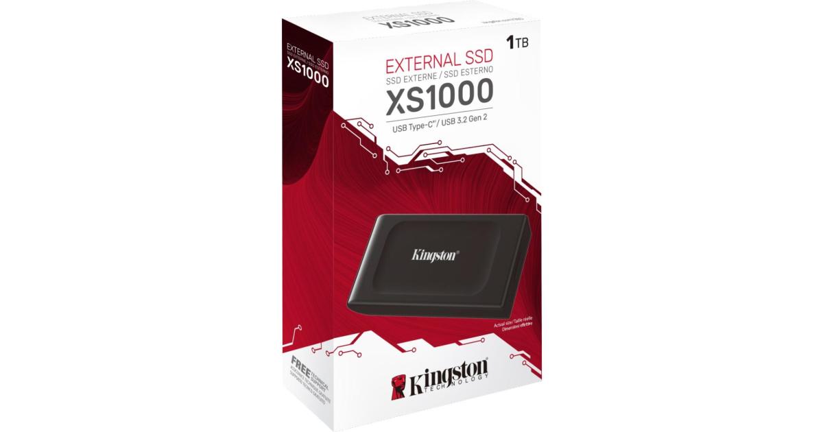 Kingston XS1000 1TB USB 3.2 Gen 2 Portable SSD