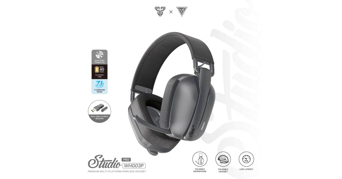 Fantech Studio Pro WHG03 7.1 Surround Sound Wireless Gaming Headset Grey photo 