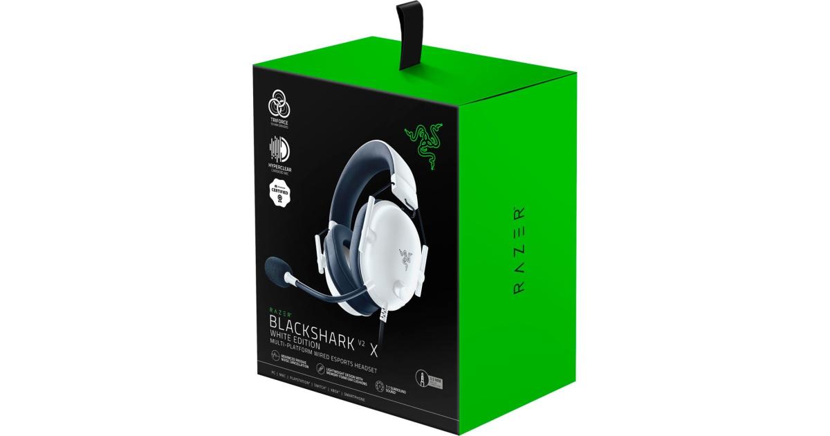 Razer BlackShark V2 X 7.1 Surround Sound Wired Gaming Headset White Edition photo 