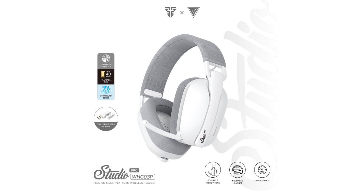 Fantech Studio Pro WHG03 7.1 Surround Sound Wireless Gaming Headset White photo 