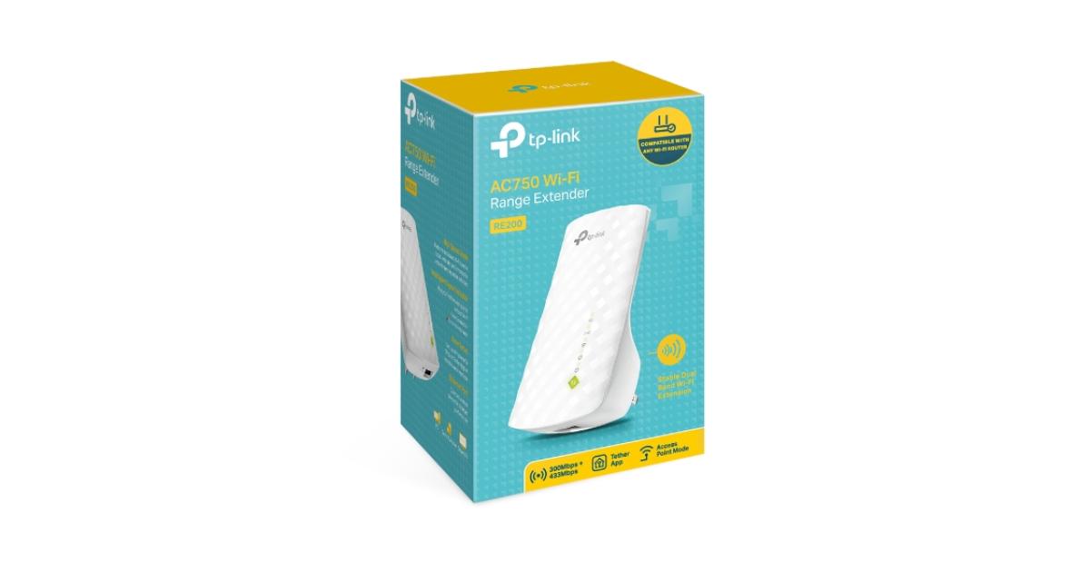 TP-Link RE200 AC750 Dual Band WiFi Range Extender photo 