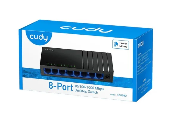 Cudy 8-Port 10/100/1000 Mbps Desktop Switch GS108D Photo