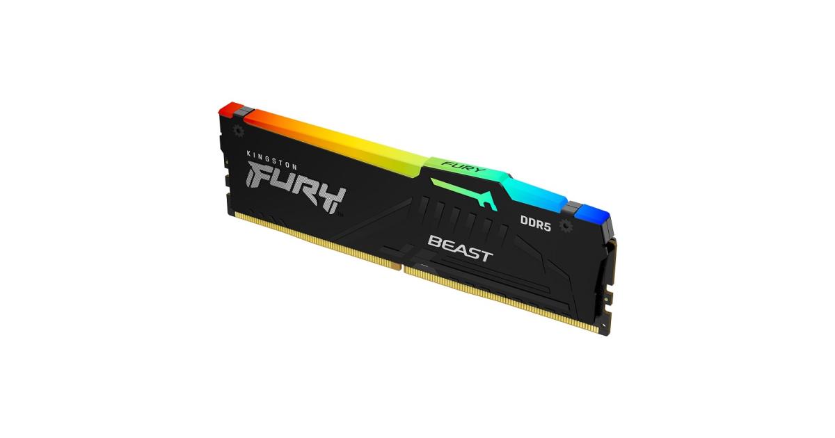 Kingston Fury Beast RGB Single 32GB DDR5 5600MT/s CL40 Desktop Memory photo 