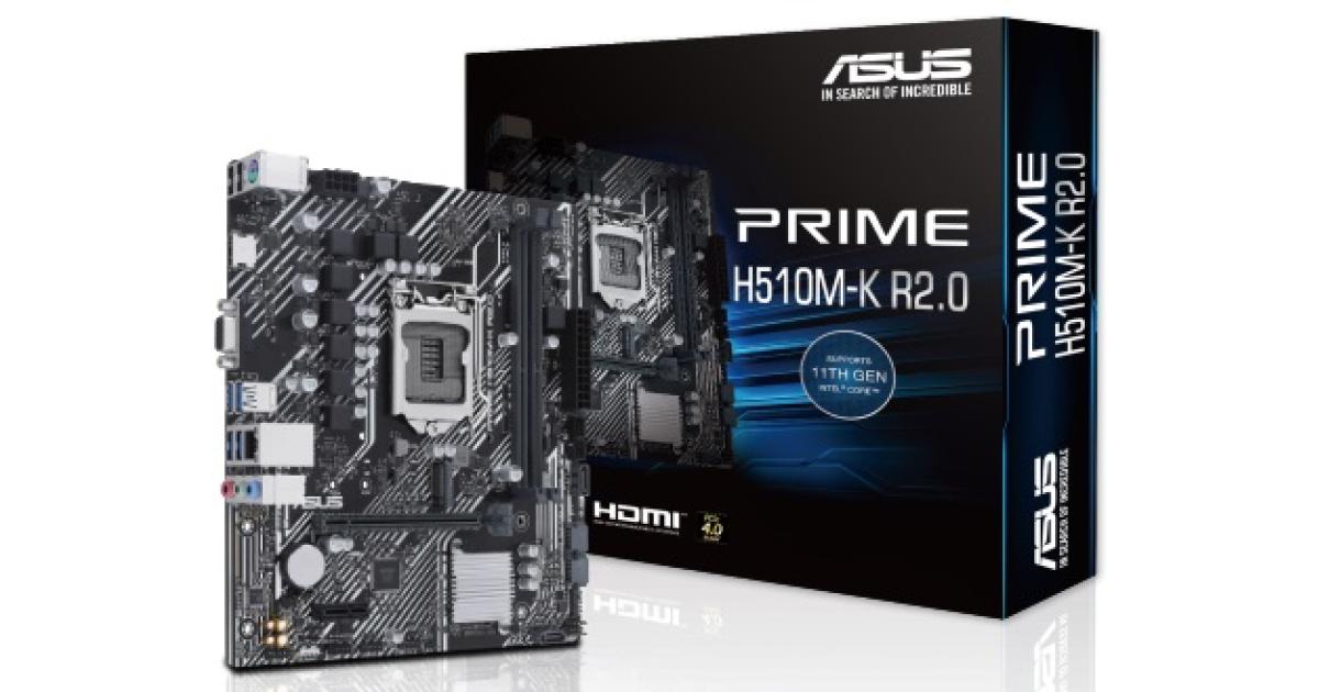 ASUS PRIME H510M-K R2.0, Intel 10th 11th Series, LGA 1200/DDR4/PCIe 4.0/1xM.2 - mATX MotherBoard photo 