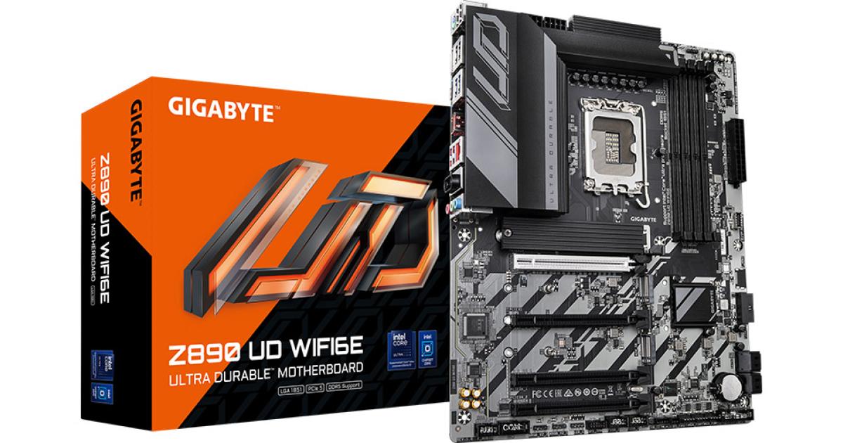 GIGABYTE Z890 UD WIFI6E, Intel Core Ultra (Series 2), LGA 1851/DDR5/PCIe 5.0/3xM.2 - ATX Gaming MotherBoard photo 