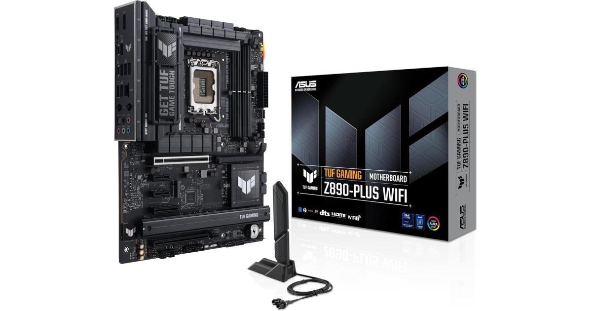 ASUS TUF GAMING Z890-PLUS WIFI (Wi-Fi 7), Intel Core Ultra (Series 2), LGA 1851/DDR5/PCIe 5.0/4xM.2 - ATX Gaming MotherBoard photo 