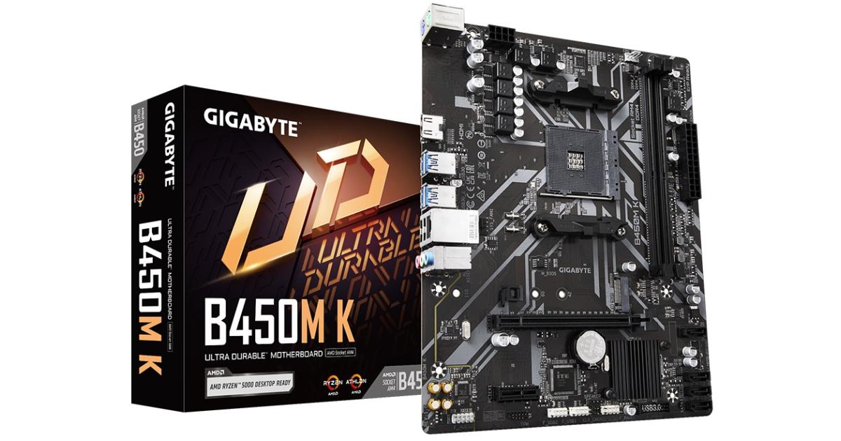 GIGABYTE B450M K, AMD AM4, /DDR4/PCIe Gen 3/M.2 - mATX Gaming MotherBoard photo 
