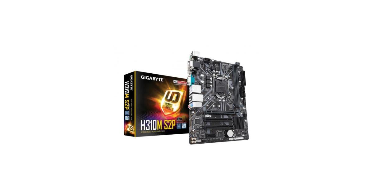 GIGABYTE H310M S2P with M.2 MicroATX Motherboard photo 