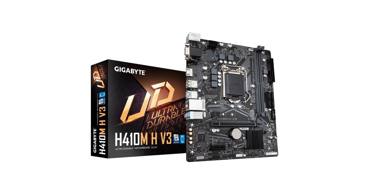 GIGABYTE H410M H V3 Intel H410  LGA 1200 USB 3.1 M.2 Motherboard photo 