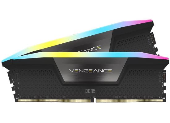 CORSAIR VENGEANCE RGB 32GB (2x16GB) DDR5 RAM 7200MT/s CL34 Memory Kit - Black photo 
