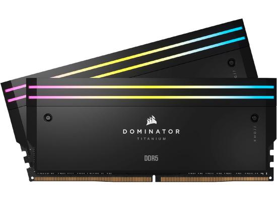 CORSAIR DOMINATOR TITANIUM RGB 48GB (2x24GB) DDR5 RAM 7200MT/s CL36 Memory Kit - Black