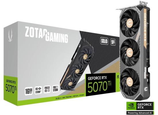 ZOTAC GAMING GeForce RTX 5070 Ti SOLID SFF 16GB GDDR7 Photo