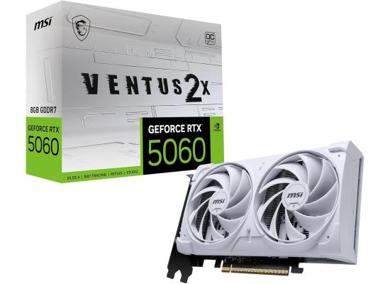 MSI GeForce RTX 5060 VENTUS 2X OC WHITE 8GB GDDR7 Photo