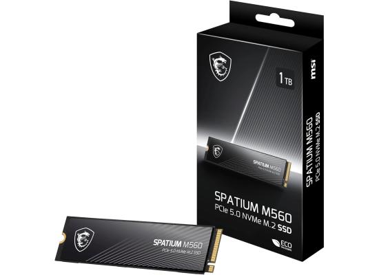 MSI SPATIUM M560 1TB PCIe 5.0 NVMe M.2 SSD - 10200/8400 MB/s photo 