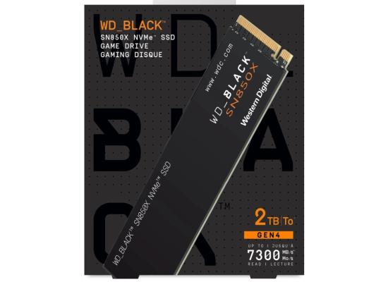 WD BLACK SN850X 2TB PCIe 4.0 NVMe M.2 SSD - 7300/6300 MB/s Photo