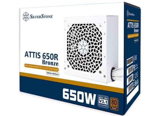 SilverStone ATTIS 650R 650W 80 Plus Bronze Power Supply White photo 