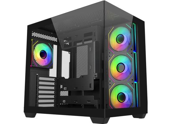 Cooler Master Elite 681 Black ATX ARGB Mid Tower Dual Chamber Fish Tank photo 