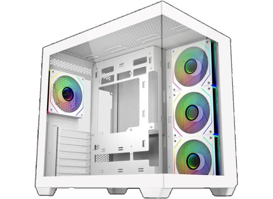 Cooler Master Elite 681 White ATX ARGB Mid Tower Dual Chamber Fish Tank photo 