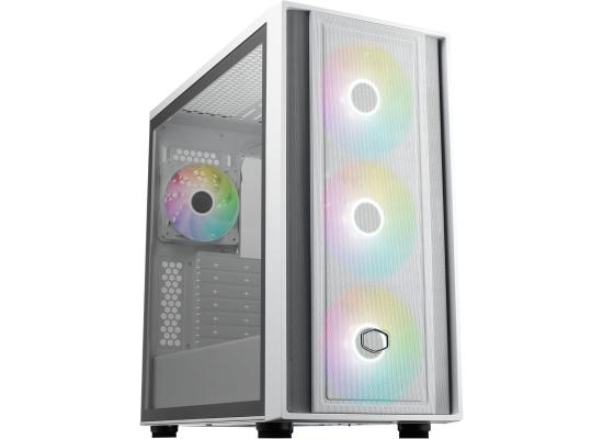 Cooler Master MasterBox 600 White ATX ARGB Mid Tower Mesh 4x ARGB Fans photo 