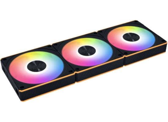 Lian Li UNI Fan CL Wireless 120 Triple Pack Black Reverse Blade photo 