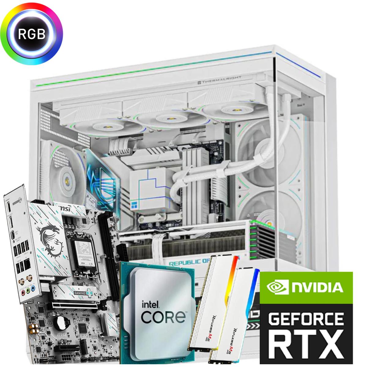 Intel CORE Ultra 5 250K Plus RTX 5070 12GB 32GB RAM DDR5 WHITE photo 